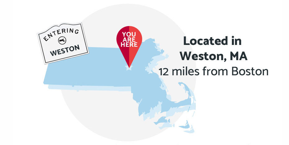 Regis College is located in Weston, MA - 12 miles from Boston