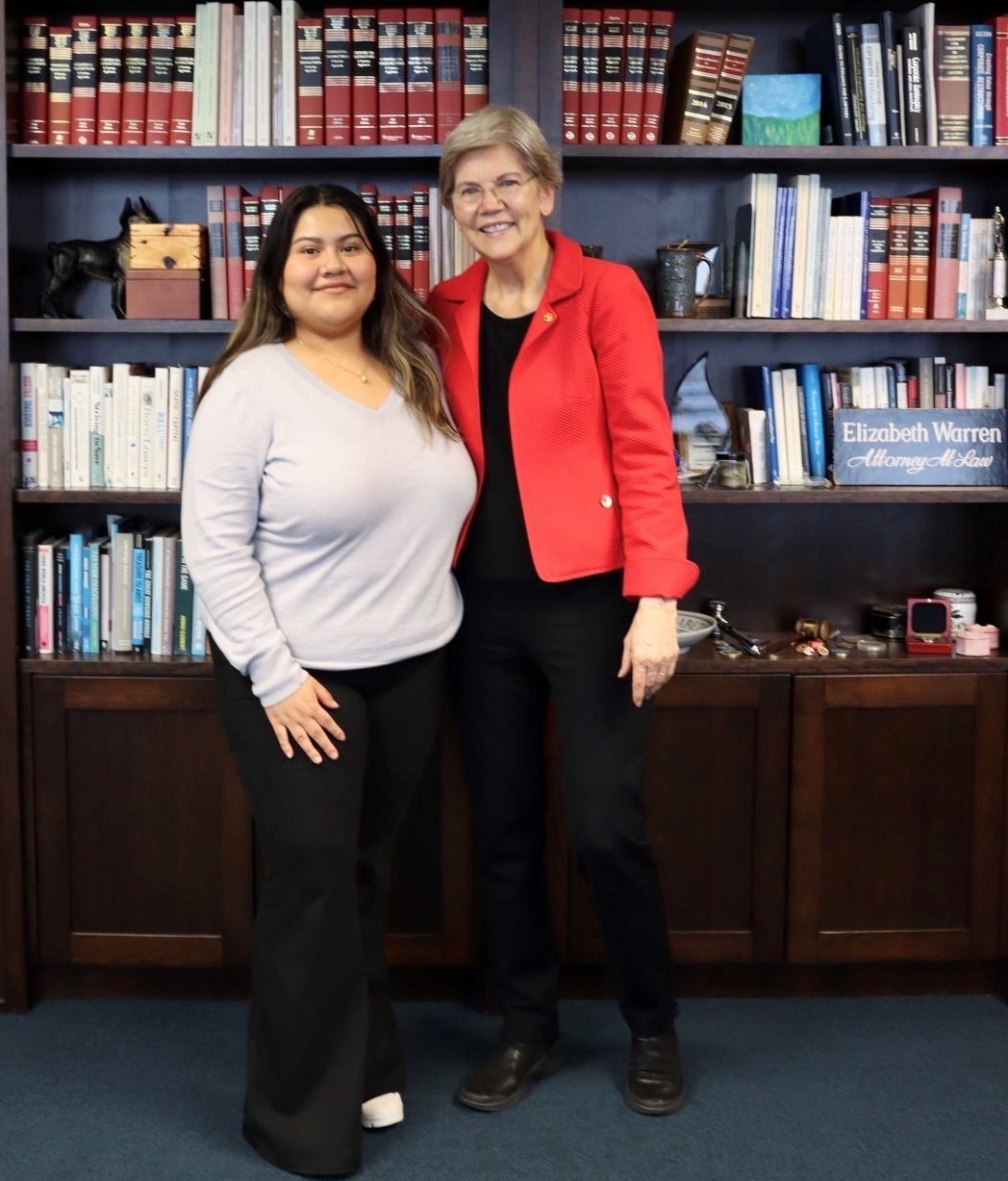 Linda Montiel-Garcia and US Senator Elizabeth Warren
