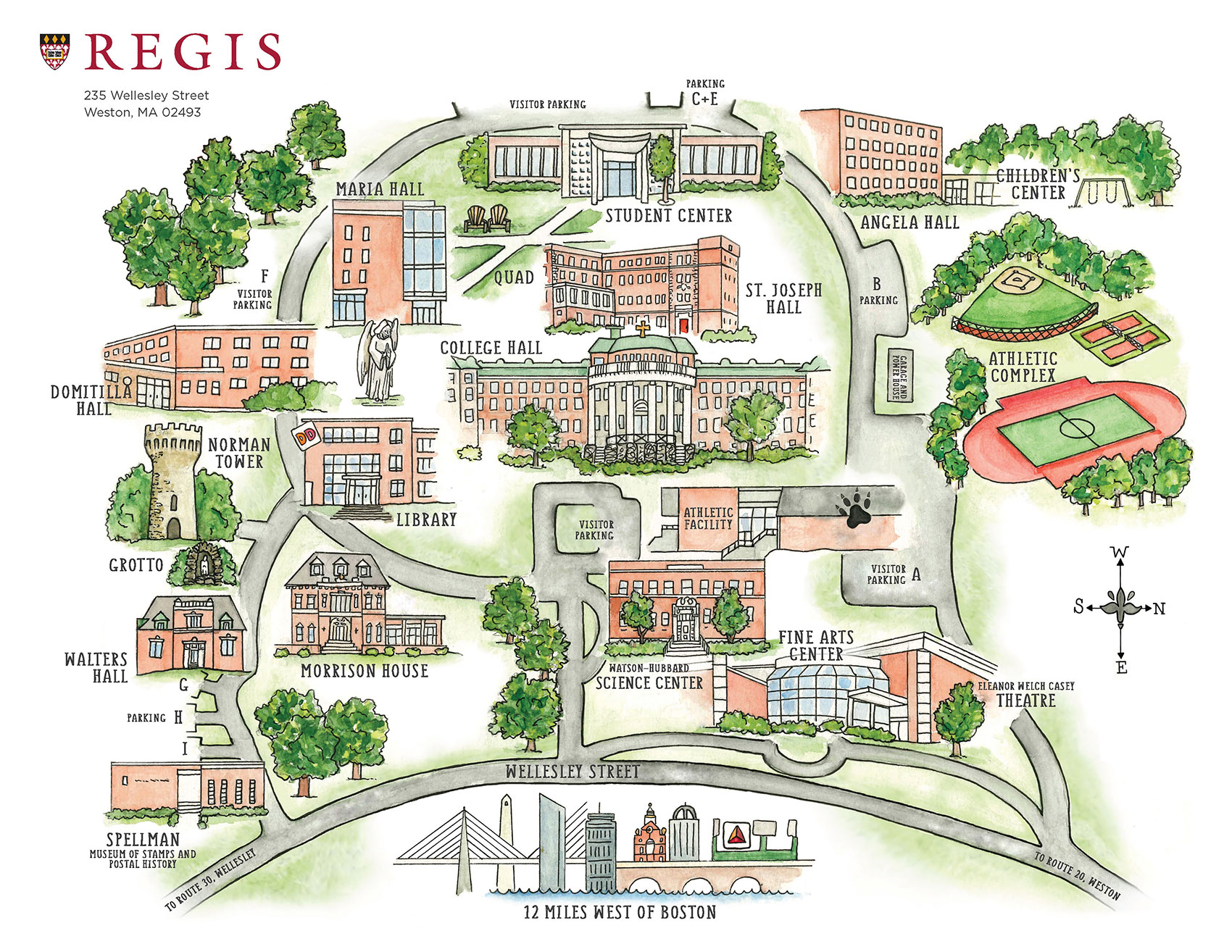 Campus Map Regis College