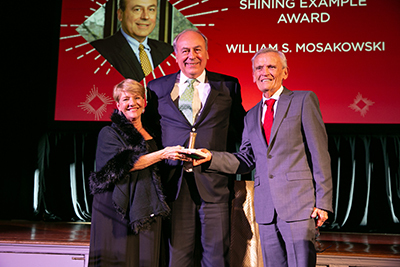 William S. Mosakowski receiving the Shining Example Award at the 2018 Let It Shine gala