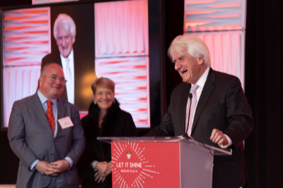 Tom O'Neil addresses the crowd at the 2021 Let It Shine Gala in Boston