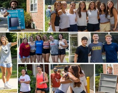 Student-Athletes Move In Photo Collage 