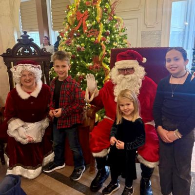 Santa and Mrs. Claus at Santa Brunch
