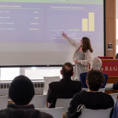 Shark Tank student presenter