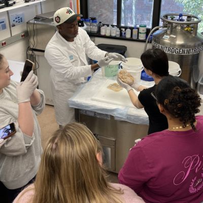 Neuroscience students at Harvard Brain Tissue Resource Center