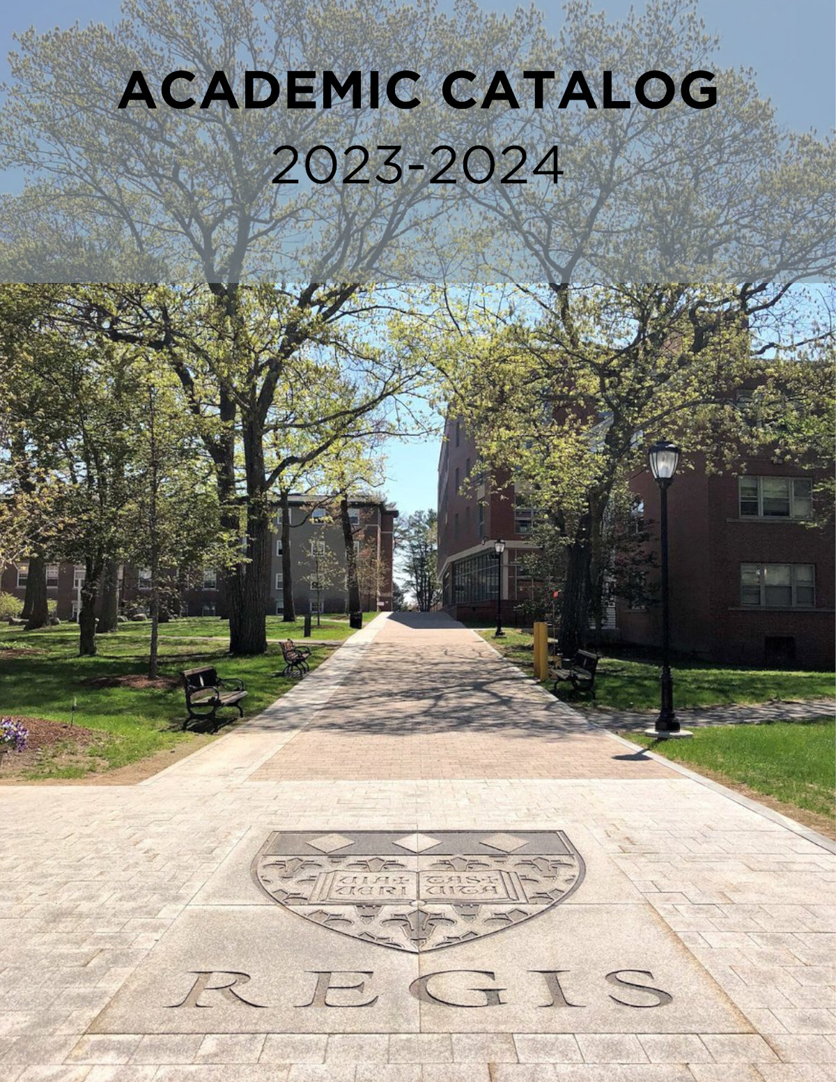 Regis Academic Catalog 2023-2024 cover