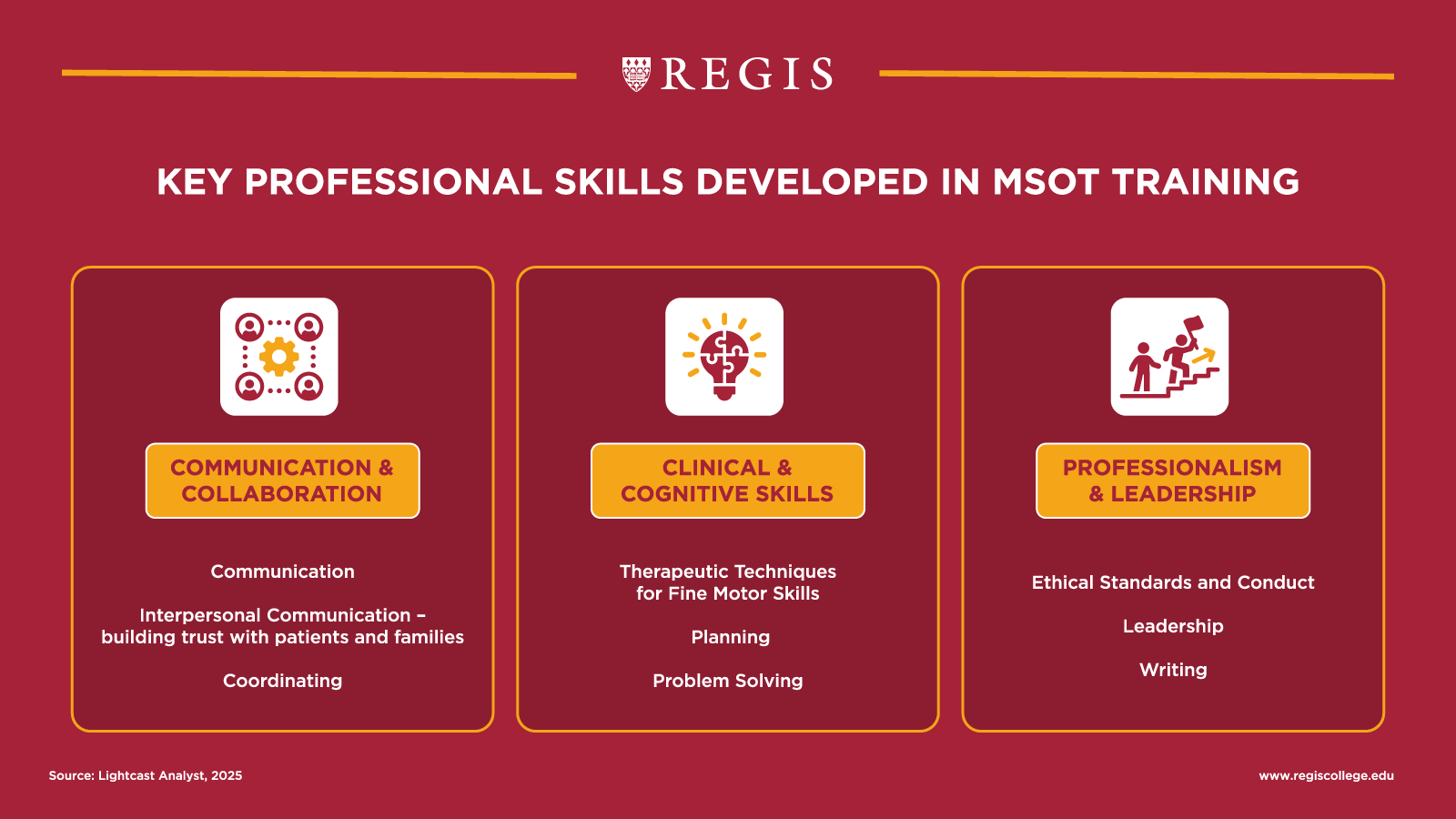 Key Professional Skills Developed in MSOT Training.
