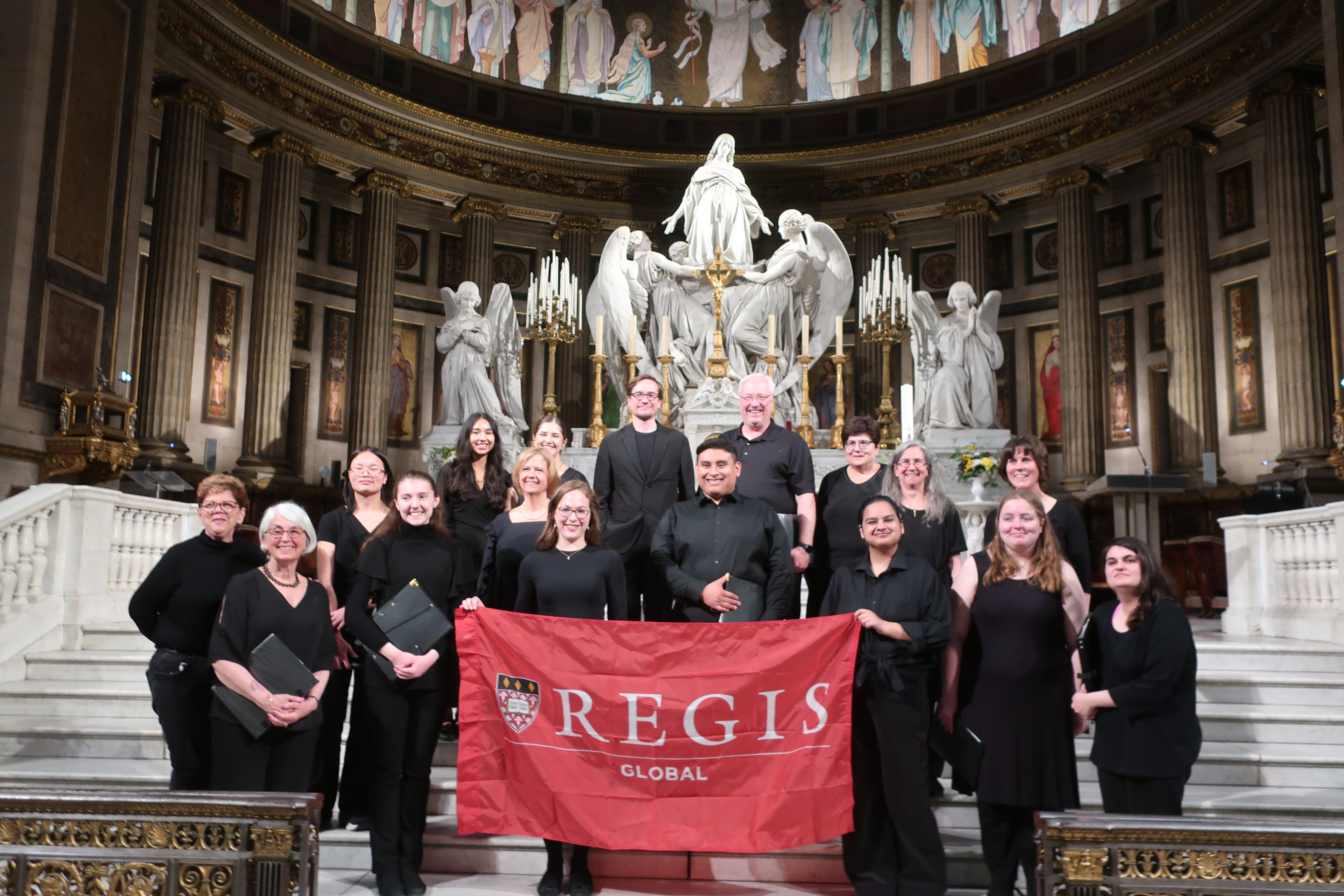Students performed at the Église de la Madeleine in Paris. 