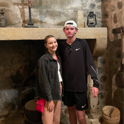 Two Regis students in Le Puy, France