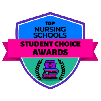 Top Nursing Schools Student Choice Awards badge from Nurse.org